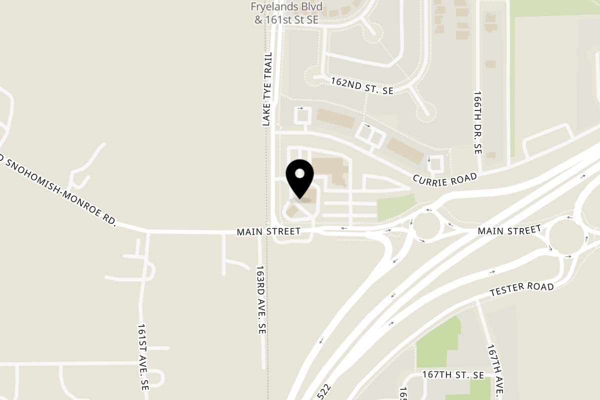 Map showing the location of Krispy Krunchy Chicken Monroe on 16361 W Main St in Monroe
