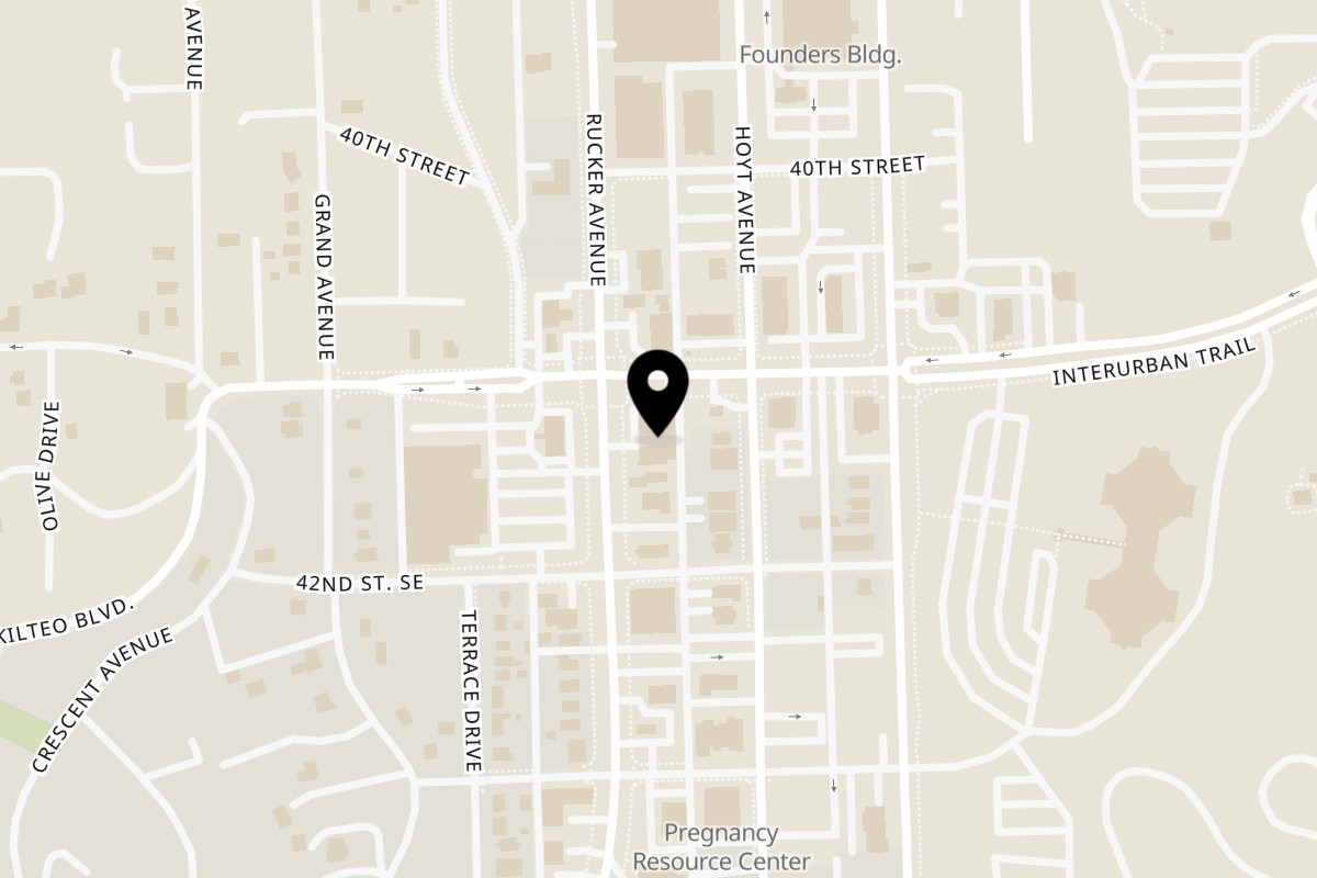 Map showing the location of Krispy Krunchy Chicken Rucker Avenue on 4101 Rucker Ave in Everett